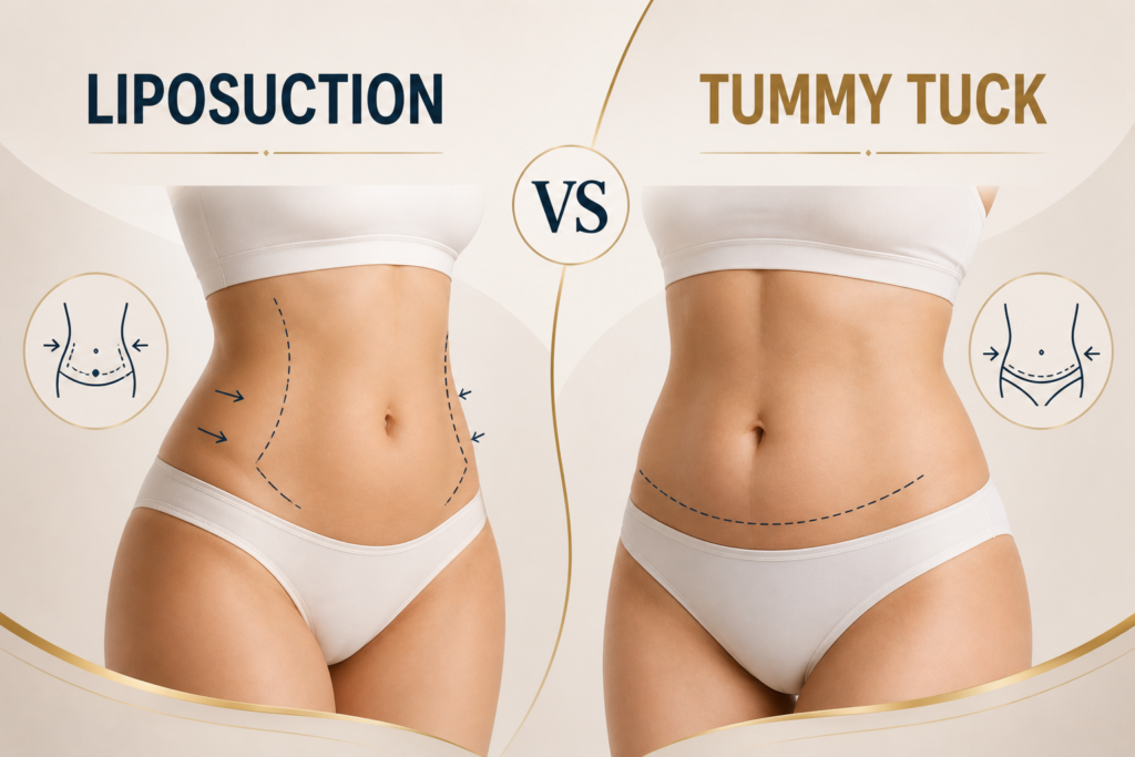 Liposuction vs Tummy Tuck