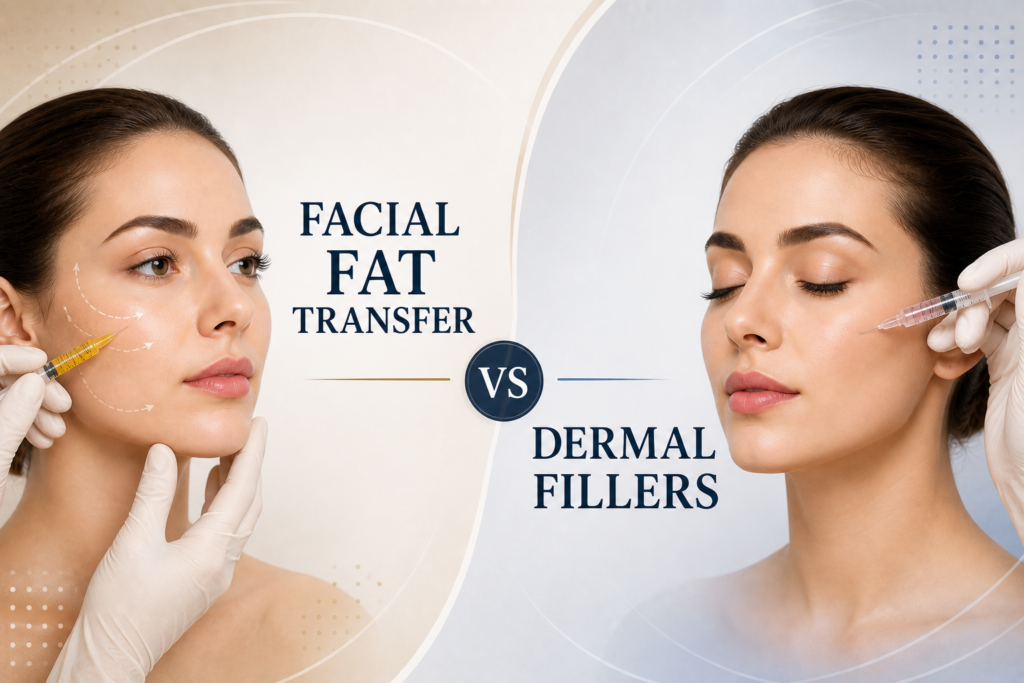Facial Fat Transfer vs Dermal Fillers