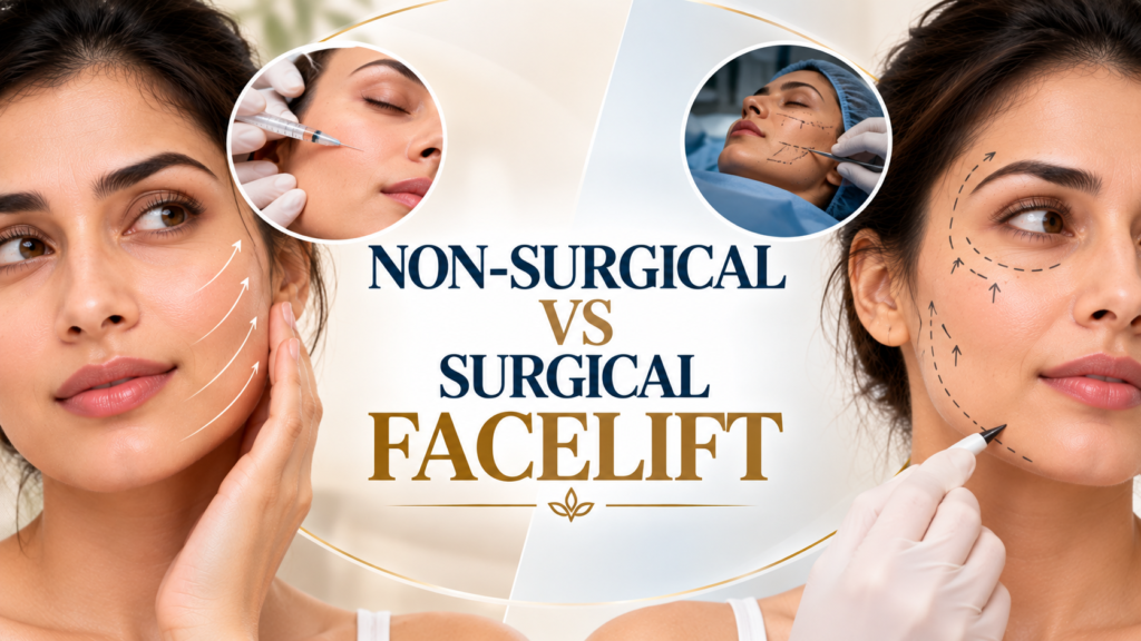 Non-Surgical vs Surgical Facelift